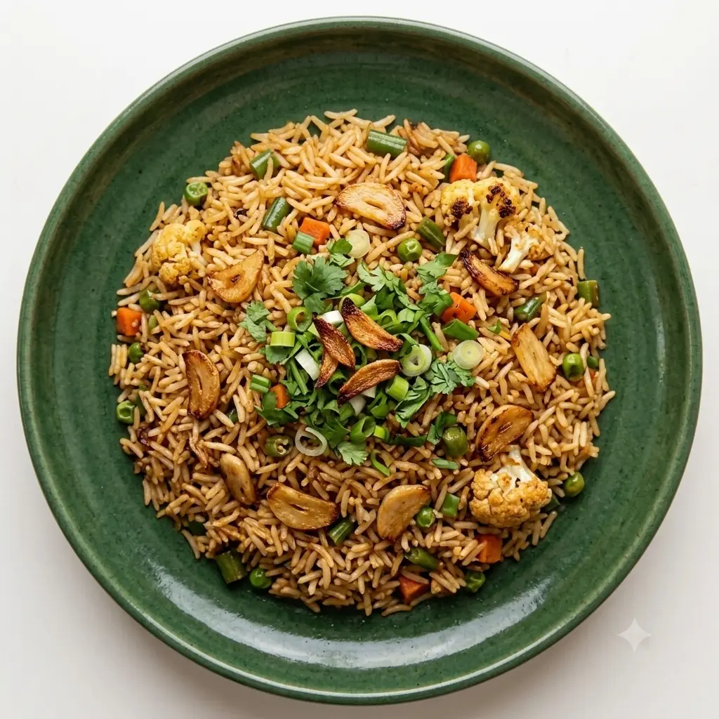 Veg Burnt Garlic Rice